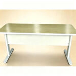 durable two person laboratory desk with hpl finish and stable steel frame, for classroom, training room & education use