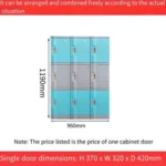 waterproof plastic locker for student abs locker