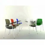 modern ergonomic fabric training chairs for meetings